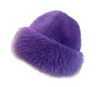 lmoikesz Cappello da motociclista, da snowboard, antivento, adatto per gli appassionati che cercano di stare al caldo durante le avventure invernali, cappello da donna in, Viola, per 60 cm
