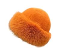 lmoikesz Cappello da motociclista, da snowboard, antivento, adatto per gli appassionati che cercano di stare al caldo durante le avventure invernali, cappello da donna in, Arancia, per 60 cm