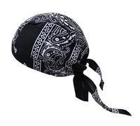 lmoikesz Comodo e durevole in cotone da uomo Bandana Beanie Sport all'aria aperta Fodera per casco da ciclismo Donna Adulti Teschio Cappelli da pirata Taglia Fodera per casco, Cappello da pirata, M