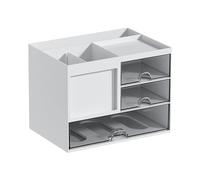 lmoikesz Contenitore per pennarelli, matite e cancelleria, che offre ampio spazio per un'organizzazione completa della scrivania, organizer per cassetti, organizer per trucchi