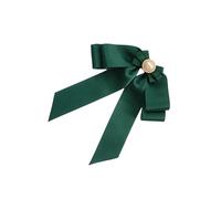 lmoikesz Cravatte a farfalla da donna sofisticate, facili da indossare, eleganti spille adatte a qualsiasi evento formale, decorazione elegante per camicia donna, Verde intenso