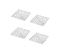 lmoikesz I piedini trasparenti in silicone per mobili, Piazza, 6x6 cm | efficace e potenti caratteristiche antiscivolo per tutte le case. I piedini trasparenti in silicone per mobili sono