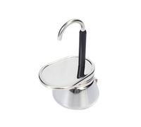 lmoikesz Mini caffettiera in acciaio inossidabile resistente, elegante caffettiera con beccuccio per fornello, regalo per appassionati e viaggiatori, mini con beccuccio per