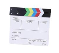 lmoikesz Mini ciak in legno resistente, ardesia liscia e facile da pulire, scelta popolare per la fotografia in studio, ciak per registi cinematografici professionisti, Colorato, 20x20cm