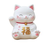 lmoikesz Piccolo e Resistente salvadanaio a Forma di Gatto, Decorazioni per Feste di Capodanno Cinese, Statue e sculture in Smalto, Statuetta Ornamentale, Stile Gatto A