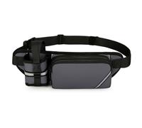 lmoikesz Portaborraccia Oxford per cintura Stay On Go in tessuto Oxford, portaborraccia e zaino in tessuto, porta soluzione idratante per corridori, grigio