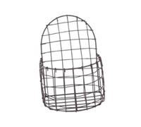 lmoikesz Portafrutta Creativo Decorativo per Giardino, Stile Interno ed Esterno, con Cesto da Appendere alla Parete retrò, Porta Piante, Cesto per Fiori, Rete in, Marrone, S