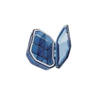 lmoikesz Portapillole da viaggio impermeabile, piccolo, per il trasporto quotidiano e, oltre a conservare le pillole, può anche essere utilizzato come contenitore, Blu, Rettangolo