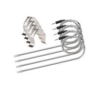 lmoikesz Sonde sostitutive per la Temperatura della Carne S Companion da 4 Pezzi per la Serie Masterbuilt Gravity Plug And Play in Metallo