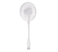 lmoikesz Ventilatore tascabile per casa, ufficio, viaggio, pendolarismo, ventilatore USB 5V 1A, mini con collo flessibile, mini USB con condotto di piegatura arbitraria e può essere, Bianco, corto