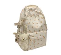 lmoikesz Zaino scolastico alla moda con ciliegie per ragazze, zaino per l'inizio della stagione scolastica, alla moda con ciliegie per donne, in nylon estetico, digitare+3