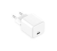 LMP Caricatore USB C GaN 30 W Rapido - per Tablet, Smartphone, Auricolari, Powerbank - Efficiente e con ridotta generazione di calore - Bianco