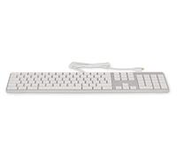 LMP - Tastiera Svizzera CH (QWERTZ) USB-C con tastierino numerico, Copertura Superiore in Alluminio e 1 Porta USB-C - Argento - Compatibile con Mac e iPad