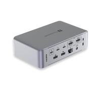 LMP ThunderDock TB5 8K Docking Station Thunderbolt 5, 14 Porte, Video 8K@60Hz, Dual SD 4.0, Ethernet 2.5 Gbps, Ricarica PD 140W, Hub Alluminio per Mac e Windows, Retrocompatibile TB4/TB3/USB4