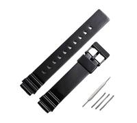 LMPVPDGADZ Accessori for orologi cinturino in resina fibbia ad ardiglione adatto for Casio LRW-200H cinturino in caucciù cinturino impermeabile da uomo e da donna(Schwarz)