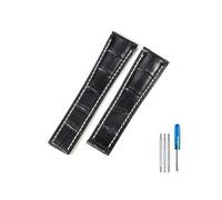 LMPVPDGADZ Adatto for i piloti della serie Breitling, adatto for i Vendicatori italiani, adatto for l'Air Timing, adatto for la cultura oceanica, adatto for cinturino in pelle 22/24 mm(Black(ZJ)-No bu