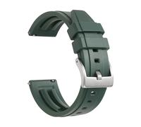 LMPVPDGADZ Cinturini for orologi in silicone a sgancio rapido cinturini for orologi in gomma 18mm 19mm 20mm 21mm 22mm 24mm orologi da uomo subacquei accessori(Green 1,20mm)
