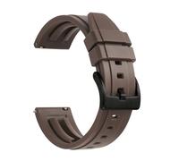 LMPVPDGADZ Cinturini for orologi in silicone a sgancio rapido cinturini for orologi in gomma 18mm 19mm 20mm 21mm 22mm 24mm orologi da uomo subacquei accessori(Brown 2,21mm)