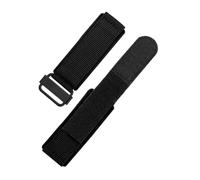 LMPVPDGADZ Cinturini in nylon for chiusura a strappo comodi e traspiranti adatti for Panerai adatti for campanello adatto for cinturino for orologio in tela Ross 22 24mm(Black-Black,24mm)