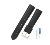 LMPVPDGADZ Cinturini in silicone a sgancio rapido for gentiluomini adatti for Casio adatti for Tissot adatti for Citizen adatti for Seiko adatti for Rolex Cinturino traspirante 18 20 22 24mm(Black bla