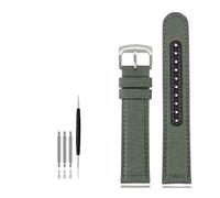 LMPVPDGADZ Cinturino for orologio for fondo in tela di nylon adatto for SEIKO NO.5 SRPC31J1 SSC295J1 20 21 22mm cinturino da uomo nero verde grigio kaki blu(Gray-S pin,20mm)