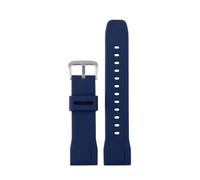 LMPVPDGADZ Cinturino for orologio in gomma siliconica 23mm Nero morbido cinturino for uomo adatto for Casio adatto for PROTREK PRW-70Y-7 PRW-50 PRW-60T PRW-60Y/50Y/70Y/30(Blue-S pin)