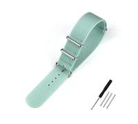 LMPVPDGADZ Cinturino for orologio in nylon cinturino a coste 18mm 19mm 20mm 22mm adatto for accessori di ricambio for cinturini premium in tessuto balistico militare(Light Blue,20mm)