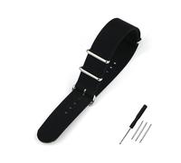LMPVPDGADZ Cinturino for orologio in nylon cinturino a coste 18mm 19mm 20mm 22mm adatto for accessori di ricambio for cinturini premium in tessuto balistico militare(Schwarz,19mm)