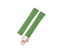 LMPVPDGADZ Cinturino for orologio in silicone Arc Mouth adatto for cinturini Patek Philippe Aquanaut5167A/5164 Grenade pieghevole da 21 mm(L-green-Rose-Z18)