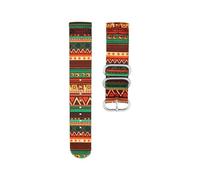 LMPVPDGADZ Cinturino for orologio in tela di nylon 22mm 24mm Cinturino for uomo ultraleggero stile etnico mimetico verde adatto for Suunto 9 PEAK BARO 7 / D5 ELEMENTUM(P1-S pin,22mm)