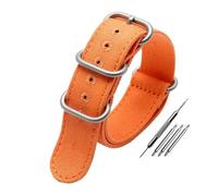 LMPVPDGADZ Cinturino for orologio in tela di nylon ispessito dotato di cinturino di ricambio universale for bracciale in acciaio for fibbia nera a cinque anelli Sith adatto for cucitura Omega(Orange s