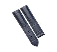 LMPVPDGADZ Cinturino for orologio in vera pelle 18mm19mm20mm21mm22mm adatto for OMEGA adatto for DE VILLE adatto for SEAMASTER adatto for la serie SPEEDMASTER for logo accessori for cinturini(Blue,20m