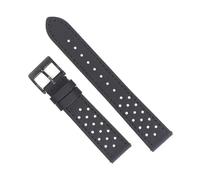 LMPVPDGADZ Cinturino for orologio Rally Cinturino for orologio durevole in tela for vele e pelle a sgancio rapido 18mm 19mm 20mm 22mm Accessori for cinturini Cintura perforata(Black black line 2,18mm)