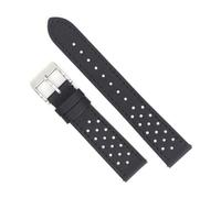 LMPVPDGADZ Cinturino for orologio Rally Cinturino for orologio durevole in tela for vele e pelle a sgancio rapido 18mm 19mm 20mm 22mm Accessori for cinturini Cintura perforata(Black black line 1,18mm)
