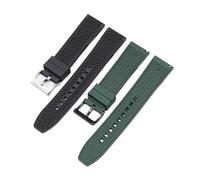 LMPVPDGADZ Cinturino in caucciù fluoro di alta qualità 20mm 22mm FKM cinturino for orologio a sgancio rapido cinturino adatto for Omega Moon Swatch adatto for Seamaster 300(Black black clasp,22mm)