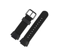 LMPVPDGADZ Cinturino in nylon da 18 mm adatto for cinturino CASIO AE-1000W AE-1300 AE1200 W-S200H W-800H W-216H W-735H W-215 AEQ-110W SGW-300H 400H 500H MRW-200H(Black bk)