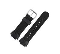 LMPVPDGADZ Cinturino in nylon da 18 mm adatto for cinturino CASIO AE-1000W AE-1300 AE1200 W-S200H W-800H W-216H W-735H W-215 AEQ-110W SGW-300H 400H 500H MRW-200H(Black sk)