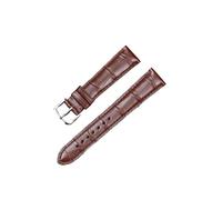 LMPVPDGADZ Cinturino in pelle adatto for Carl adatto for F. Bucherer cinturino for orologio in grana di bambù 19 mm marrone nero(Brown)