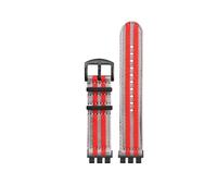 LMPVPDGADZ Cinturino orologio in tela di nylon adatto for SWATCH YVS420 YVS454 YVS451 YVS400 YVS404 21mm Nero Arancione Verde Rosso Blu Adattatore cinturino Refit(A15-B pin)