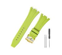 LMPVPDGADZ Cinturino resistente e confortevole adatto for Audemars Piguet adatto for Royal Oak Offshore 15703 15400 for cinturino in silicone(Green-Golden-K14)