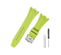 LMPVPDGADZ Cinturino resistente e confortevole adatto for Audemars Piguet adatto for Royal Oak Offshore 15703 15400 for cinturino in silicone(Green-Steel-K14)