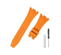 LMPVPDGADZ Cinturino resistente e confortevole adatto for Audemars Piguet adatto for Royal Oak Offshore 15703 15400 for cinturino in silicone(Orange-No)
