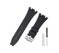 LMPVPDGADZ Cinturino resistente e confortevole adatto for Audemars Piguet adatto for Royal Oak Offshore 15703 15400 for cinturino in silicone(Black-Steel-K14)