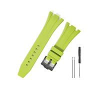 LMPVPDGADZ Cinturino resistente e confortevole adatto for Audemars Piguet adatto for Royal Oak Offshore 15703 15400 for cinturino in silicone(Green-Black-K14)
