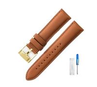 LMPVPDGADZ Misura for Fossil Fs4990 Fs4735 Me3099 Me3052 Fs4813 Q Cinturini in pelle inodore serie intelligente 22 24mm(Light Brown-Gold-K8,24mm)