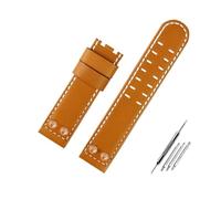 LMPVPDGADZ Misura for Hamilton Khaki Field H78646733 H78626583 Cinturino for rivetto in metallo 22 24mm Bracciale for cinturino for orologio in pelle for il tempo libero(B brown RG no,22mm)