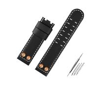 LMPVPDGADZ Misura for Hamilton Khaki Field H78646733 H78626583 Cinturino for rivetto in metallo 22 24mm Bracciale for cinturino for orologio in pelle for il tempo libero(B Black RG no,22mm)