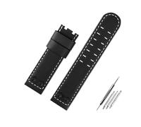 LMPVPDGADZ Misura for Hamilton Khaki Field H78646733 H78626583 Cinturino for rivetto in metallo 22 24mm Bracciale for cinturino for orologio in pelle for il tempo libero(B Black B no,24mm)