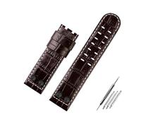 LMPVPDGADZ Misura for Hamilton Khaki Field H78646733 H78626583 Cinturino for rivetto in metallo 22 24mm Bracciale for cinturino for orologio in pelle for il tempo libero(A brown B no,24mm)