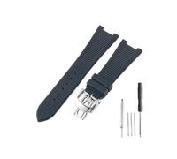 LMPVPDGADZ Misura for Patek Philippe Sport Elegance 5726/5711/5712 Accessori cinturino orologio in silicone serie Nautilus 25x13mm(Black-ST-Z21)
